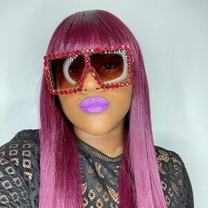 Diamond Square Frame Sunglasses